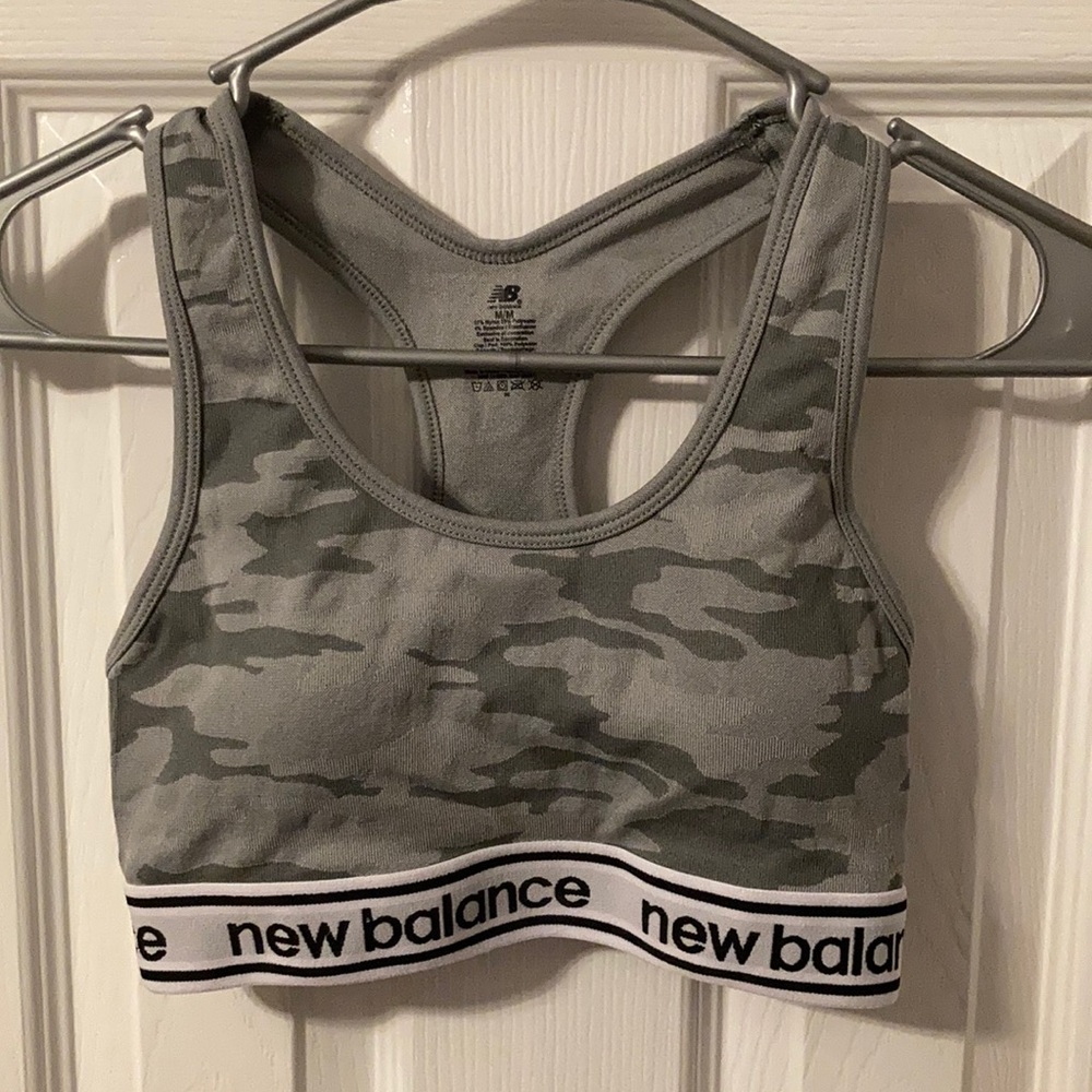 New Balance Gray Sports Bra